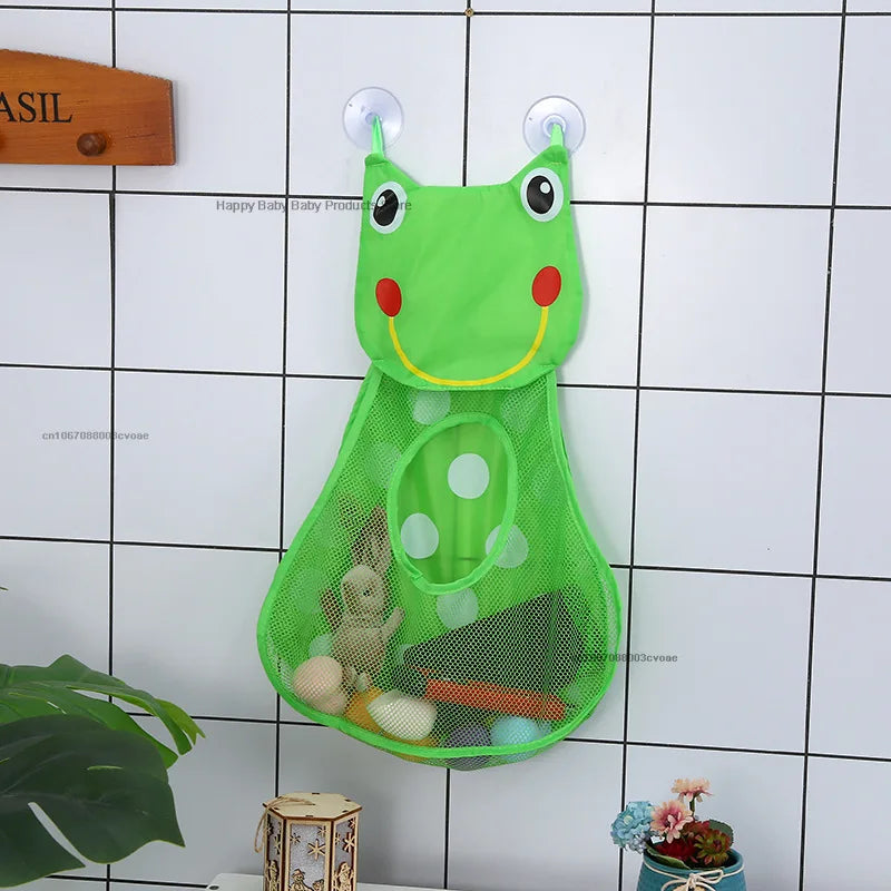Sac de rangement maille respirante pour séchage rapide des jouets de bain bébé
