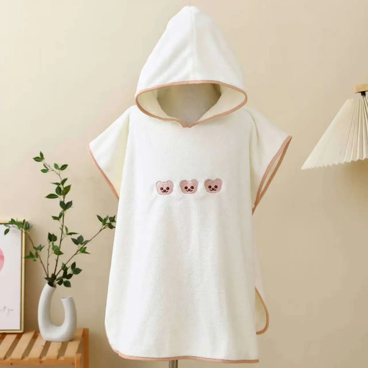 Serviette bébé nouveau lapin blanc capuche