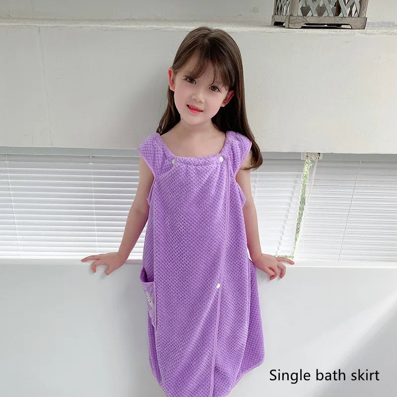 	Serviette bain bébé fille absorbante et confortable