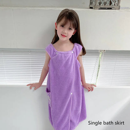 	Serviette bain bébé fille absorbante et confortable