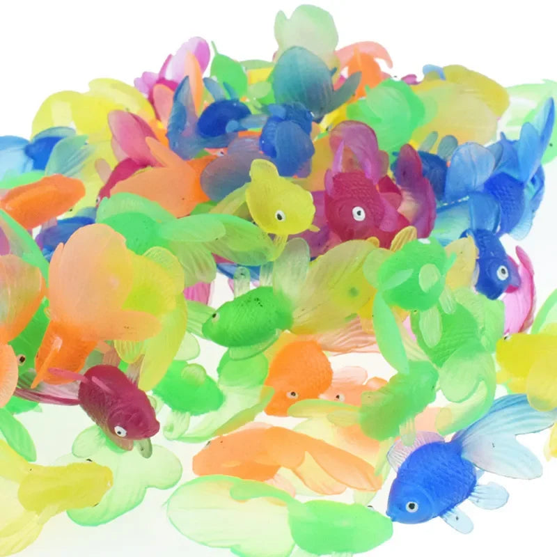 Set de 10 poissons dorés pour le bain