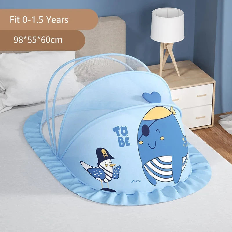 Portable Foldable Baby Netting 0 18 Months Children Folding Tent Mesh Cover Mosquito Net Tent for Newborn Bed Accessories