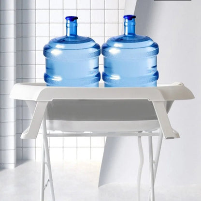 Support baignoire bébé réglable en hauteur pour confort parental