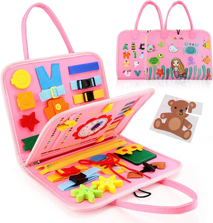 Tableau d'activités Montessori busy board enfant 1-3 ans