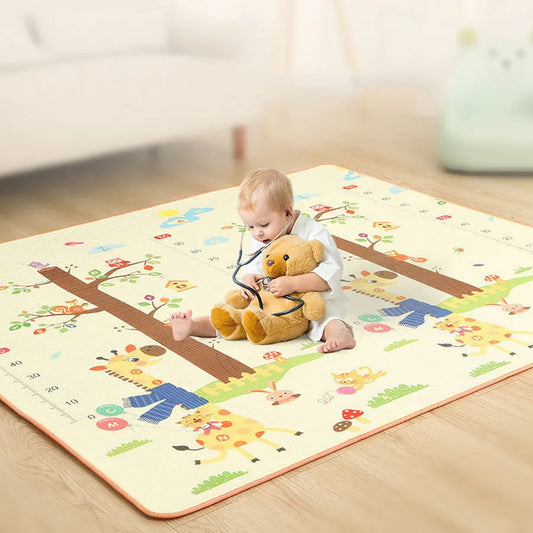 Tapis de jeu bébé mousse douce colorée 120x90 cm
