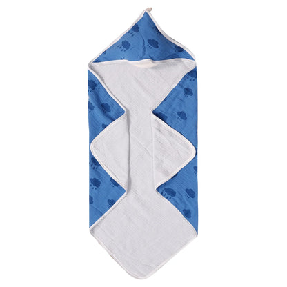  Texture coton crépon cape de bain bébé hypoallergénique