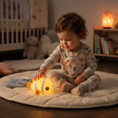Veilleuse bébé nomade rechargeable sans fil silicone
