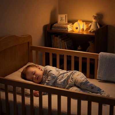 Veilleuse bébé silicone souple sécurisée câlin