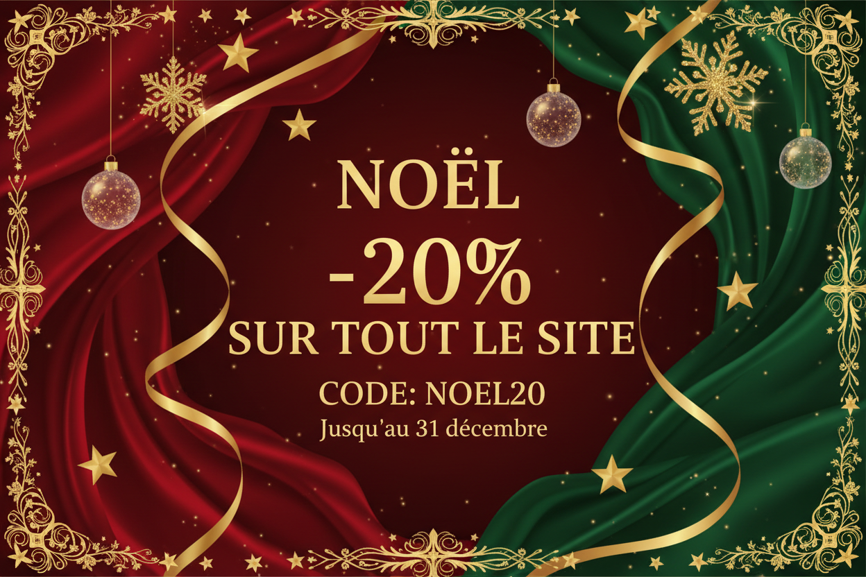 Bannière promotion Noël -20%