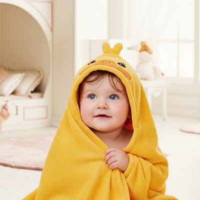 Cape de bain bébé