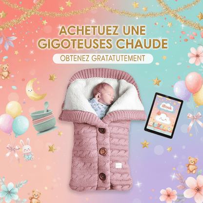 gigoteuse chaude avec décoration luxueuse pour bébé