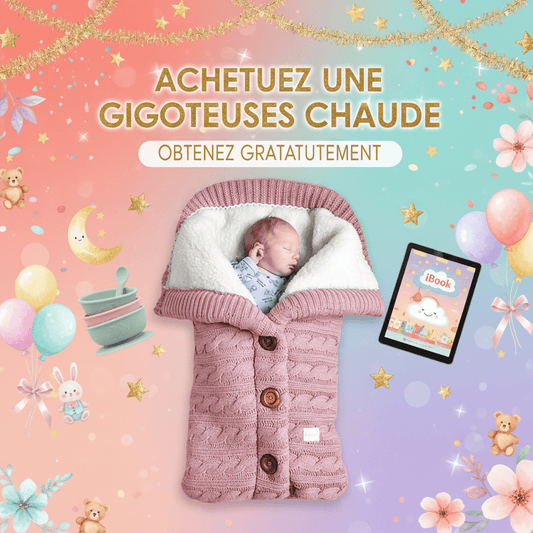 gigoteuse chaude avec décoration luxueuse pour bébé