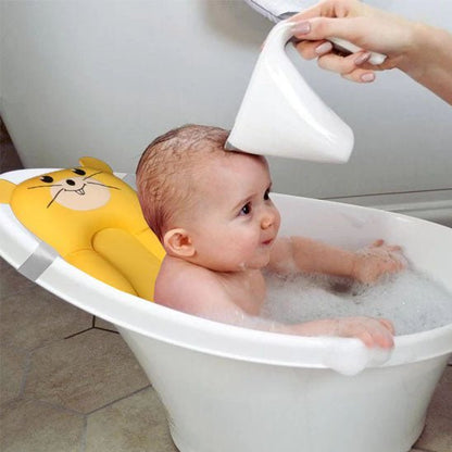 Coussin de soutien de bain de sécurité, oreiller souple pliable