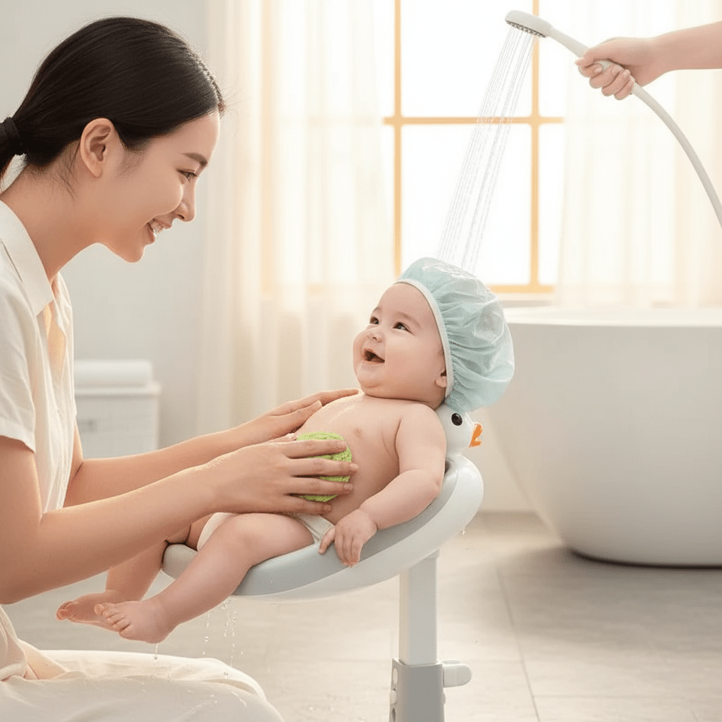 Baignoire Bébé sur Pied / Réglable en Hauteur