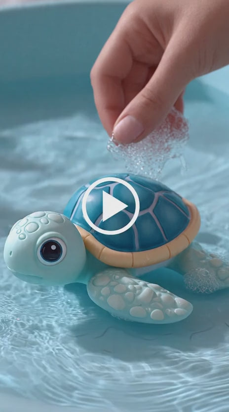 jouets de bain pour bébés, avec une tortue et une baleine mignonnes à remonter,