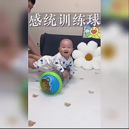 Jouet gonflable à roulettes pour bébé rampant | Developp'