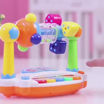 Baby Piano Toys Kids Rotating Music Piano™  Keyboard with Light Sound, MusicalToys for Toddlers,Early Educational Music Toy Gifts