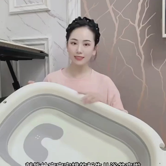 Baignoire pliante bébé avec thermomètre 