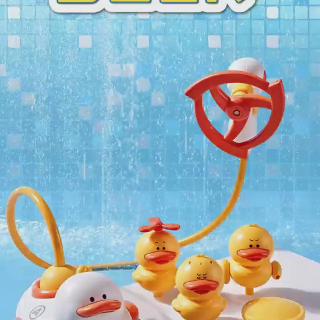 Jouets de bain canards multicolores pour tout-petits