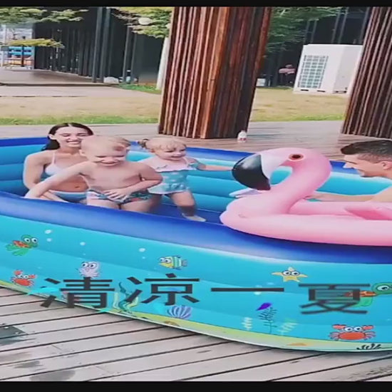 baingoire gnflables avec les parents