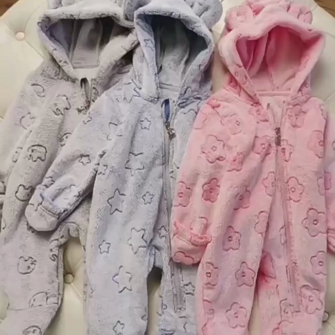 Combinaison bébé flanelle cartoon 