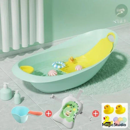 Baignoire pour Nouveau-Né | Bois Naturel | Sécurisante™