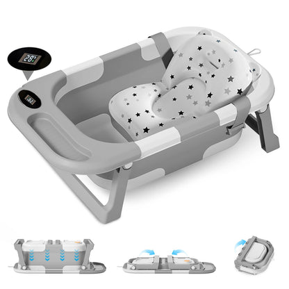 Baignoire pliable pour bébé ™ | Thermomètre intégré
