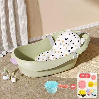 Baignoire pour Nouveau-Né | Bois Naturel | Sécurisante™